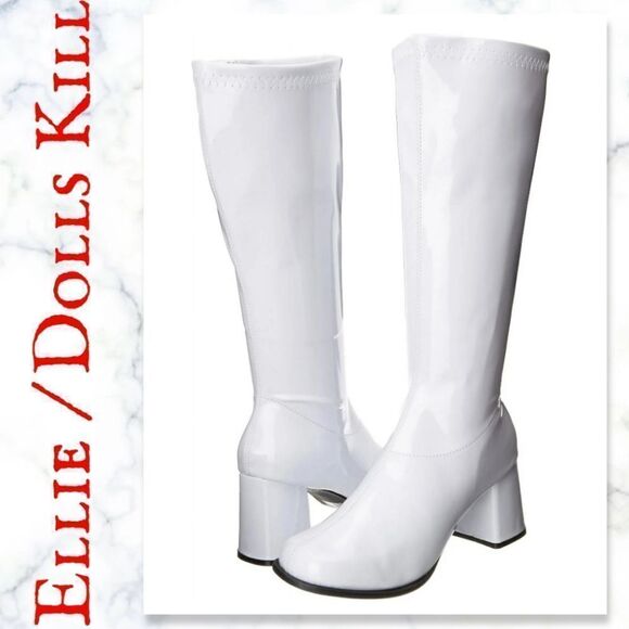Ellie / Dolls Kill Angel Go-Go Baby Boots NEW without box - Picture 1 of 14